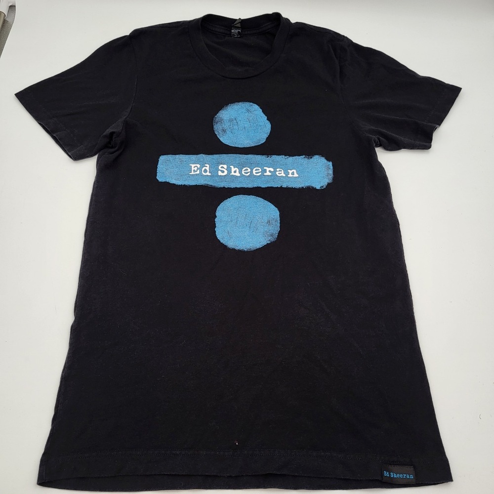 Ed Sheeran Shirt Small Women's Divide‎ Tour Black